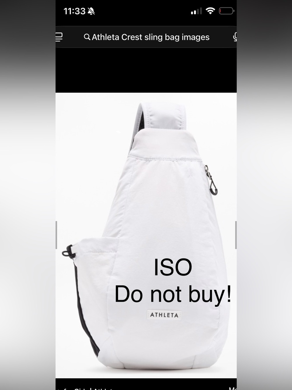 ISO !!! DO NOT BUY⏰⏰ Athleta Crest Sling bag